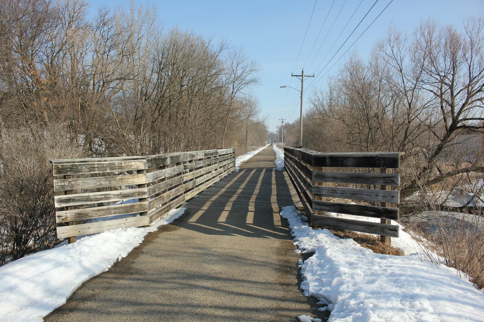 Looking north